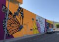 El nuevo mural que decora la guardería municipal dará la bienvenida a los pequeños escolares al inicio del curso