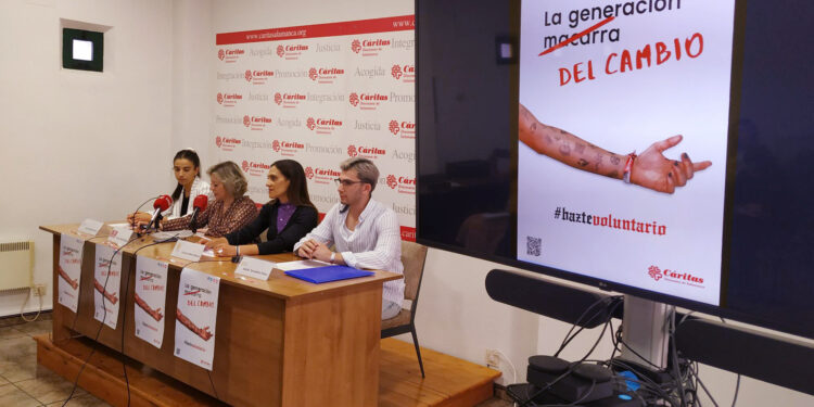 Cáritas y la UPSA lanzan la campaña ‘La Generación del Cambio’ para atraer a los jóvenes a sus programas de voluntariado