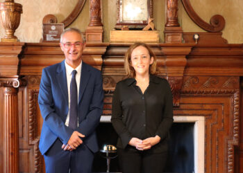 Rivero y Del Pino repasan los proyectos en los que colaboran la USAL y el CSIC