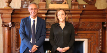 Rivero y Del Pino repasan los proyectos en los que colaboran la USAL y el CSIC