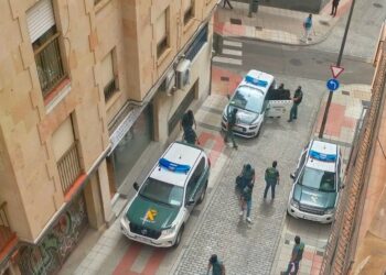 Espectacular redada de la Guardia Civil en el centro de la ciudad