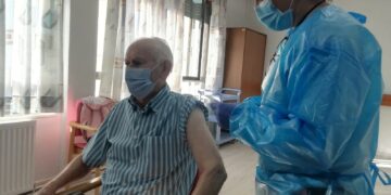 José Manuel Sánchez, el primer salmantino en recibir la 4ª dosis de la vacuna frente al covid