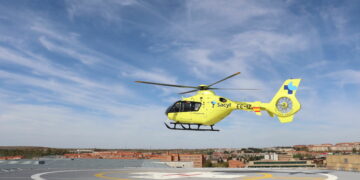 En marcha el helipuerto del Complejo Asistencial Universitario de Salamanca