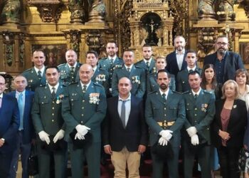 Villares comparte con la Guardia Civil la fiesta de su patrona, la Virgen del Pilar