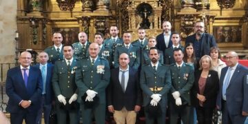 Villares comparte con la Guardia Civil la fiesta de su patrona, la Virgen del Pilar