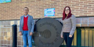 Carbajosa estrena dos nuevos contenedores para fomentar el reciclaje de tapones de plástico