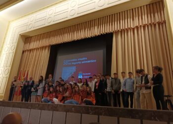 El atleta Mario García se lleva la Salina de Oro en los Premios Anuales del Deporte Salmantino