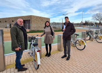 Salamanca incorpora una base de préstamo de bicicletas a la Avenida del Padre Ignacio Ellacuría, en los Huertos Urbanos