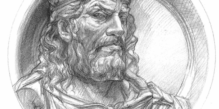 ‘Séptimo’, el medallón de la Plaza Mayor dedicado a Alfonso IX del artista Óscar César Alvariño