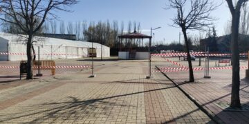 Todo listo para recibir al nuevo año en el recinto de la plaza Tierno Galván