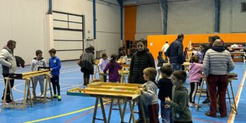 Los hinchables y los juegos XL para los más pequeños completan la tarde más divertida de la Navidad en Cabrerizos