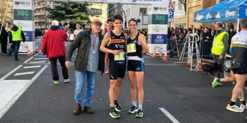 Pablo Sánchez y Nuria Lugueros, vencedores de la XXXVIII San Silvestre Salmantina entre cerca de 6.000 corredores