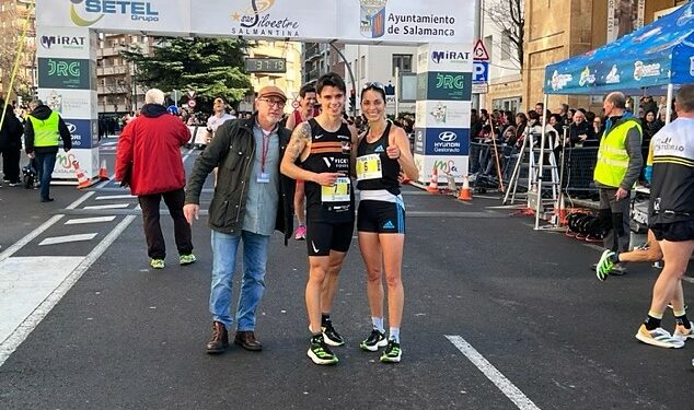 Pablo Sánchez y Nuria Lugueros, vencedores de la XXXVIII San Silvestre Salmantina entre cerca de 6.000 corredores