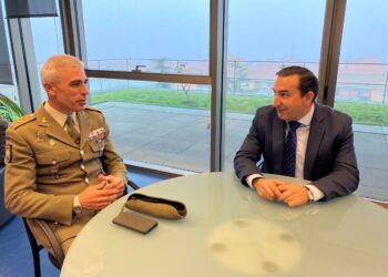 Despedida al coronel del Mando de Ingenieros, Ignacio Javier García