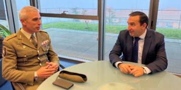 Despedida al coronel del Mando de Ingenieros, Ignacio Javier García