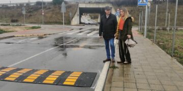 La instalación de reductores de velocidad mejorará la seguridad vial en el túnel de Aldebarán