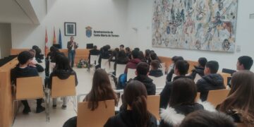 Los escolares del Torrente Ballester se interesan por las políticas medioambientales del Ayuntamiento