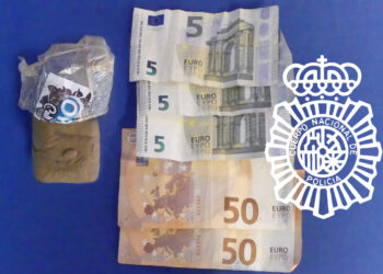 Detenido tras sufrir un accidente, dar positivo en estupefacientes y llevar 48 gramos de hachís