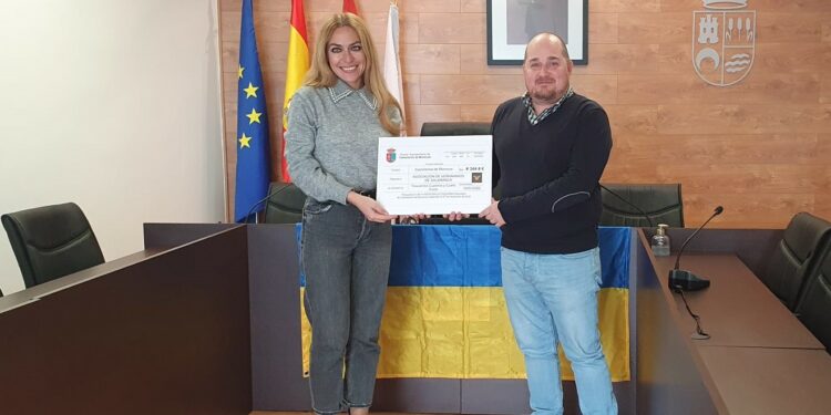 La Asociación de Ucranianos de Salamanca ya tiene los 344 euros recaudados en el pincho solidario navideño de Castellanos