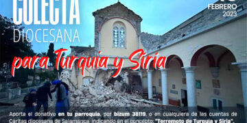 Cáritas se une a la campaña de apoyo a los damnificados por el terremoto de Turquía y Siria y canalizará las ayudas económicas y donaciones