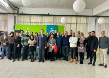 García Carbayo visita las obras de la Escuela Municipal de Música y Danza y destaca el trabajo, esfuerzo y compromiso de alumnos y profesores