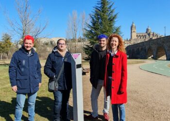 Monolito junto al Tormes para recordar los derechos del colectivo LGTBI+