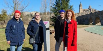 Monolito junto al Tormes para recordar los derechos del colectivo LGTBI+