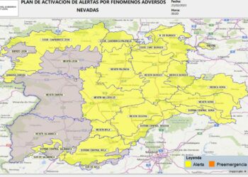 La delegación del Gobierno establece la fase de alerta por riesgo de nevada en toda Castilla y León