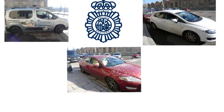 Detenido un varón de 35 años por robo con fuerza en varios coches y estafa