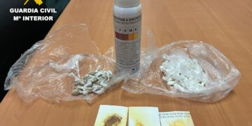 Detenido en Fuentes de Oñoro un joven de 27 años que portaba hachís, heorína y MDA