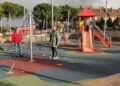 Un nuevo juego completa la dotación infantil del parque de la Plaza del Mediodía