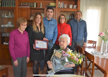 Castellanos rinde homenaje a su vecina más longeva en su 105 cumpleaños