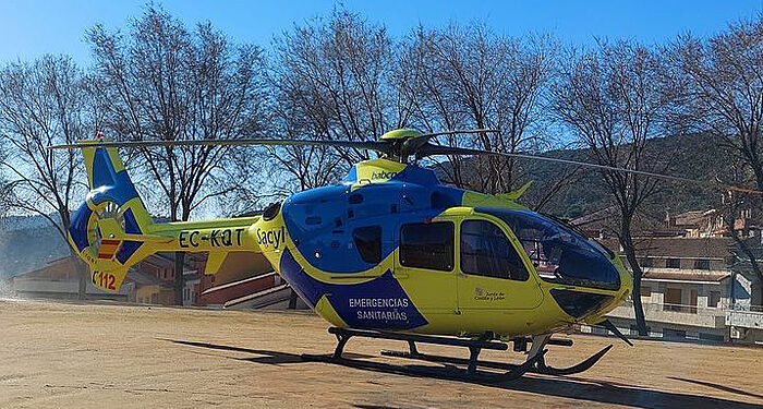 Herido un trabajador en Aldearrodrigo al caerle encima parte de un tejado