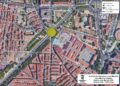 Corte de tráfico en la avenida Salamanca y la confluencia con Gran Capitán