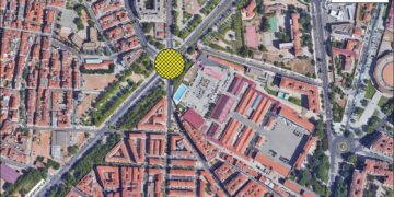 Corte de tráfico en la avenida Salamanca y la confluencia con Gran Capitán