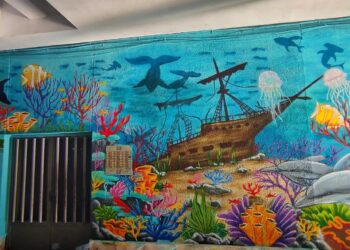 ‘Océano’ es la última pintura mural de arte urbano que luce en las calles de Santa Marta