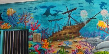 ‘Océano’ es la última pintura mural de arte urbano que luce en las calles de Santa Marta
