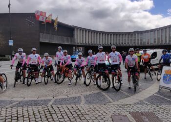 La Plaza España acoge la salida del segundo sector de la Challenge Ciclista de Salamanca