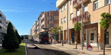 Comienza la renovación del pavimento de las calles principales del casco urbano de Carbajosa