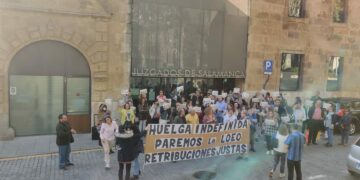 Los funcionarios de Justicia reanudan sus protestas con un paro de 24 horas y concentraciones en los juzgados