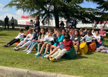 Los escolares del Martín Gaite, pequeños jardineros del ‘Jardín de los ODS’ de El Tormes