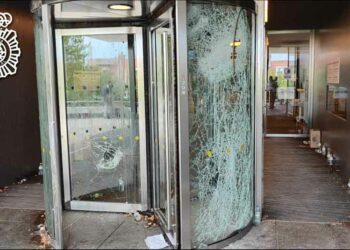 Nueve detenidos por las agresiones a los agentes de la Policía Nacional y los daños causados en la manifestación de los ganaderos