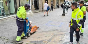 Comienzan las obras para hacer ‘más verde’ el tramo entre la Puerta de Zamora y la Iglesia de Santiago
