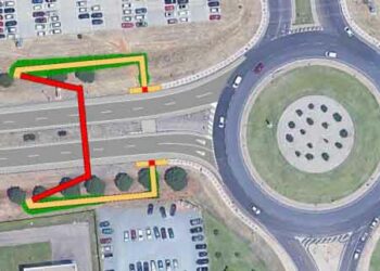 Adjudicadas por 500.000 euros las obras para la construcción de la pasarela sobre la SA-20 en Carbajosa que aumentará la seguridad vial de la zona