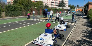 Los escolares de Santa Marta disfrutan de sesiones de educación vial en el Parque Infantil de Tráfico