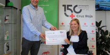 Ecotisa entrega a Cruz Roja 605 euros recaudados con la campaña solidaria ‘Súmate a la Causa’