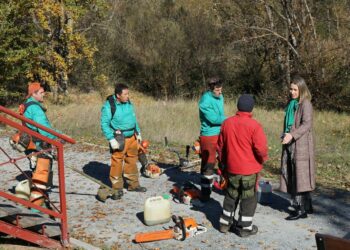 Santa Marta acomete labores de tala y limpieza en dos kilómetros del paseo fluvial de La Fontana y el paseo Río Tormes