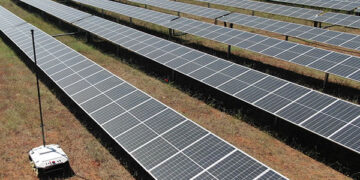La empresa Arborea Intellbird crea un robot que gestiona grandes plantas fotovoltaicas