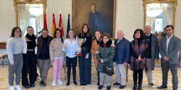 Homenaje a la haltera salmantina Marta García por el subcampeonato del mundo conquistado en México