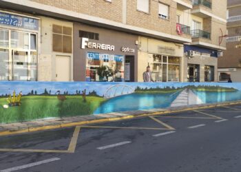 Santa Marta engrandece la figura del exalcalde ‘Señor Pepe’ dedicándole un pintura mural en la Avenida Madrid